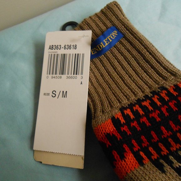 Pendleton Southwestern Aztec Native American Pattern Mittens Size S/M Beige New - Picture 10 of 10
